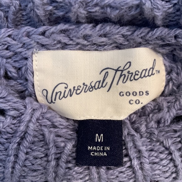 Universal Thread Crochet Knit Short Sleeve Sweater Blouse Top Size M NWOT - Picture 3 of 4